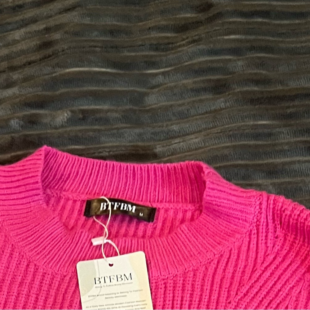 Pink oversized sweater